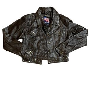 USA Leather jacket <3